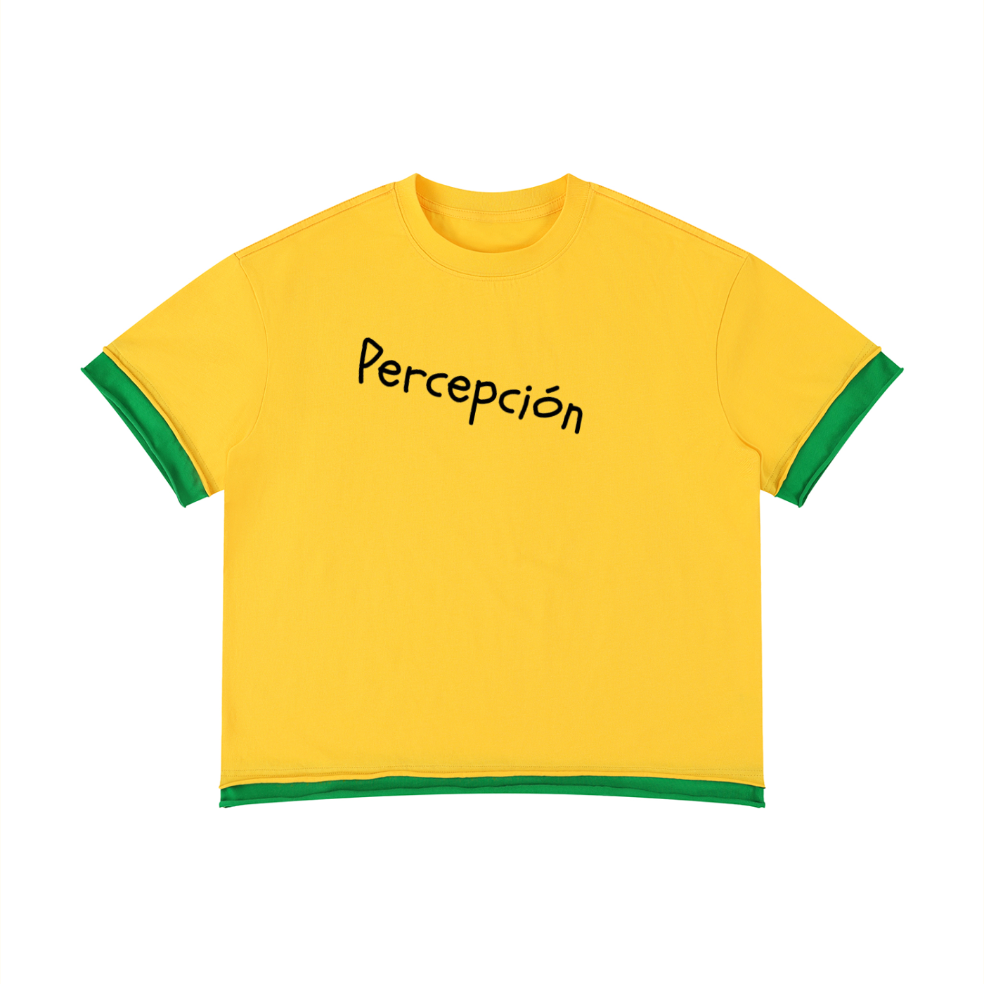 Unisex Boxy Color Block T-Shirt