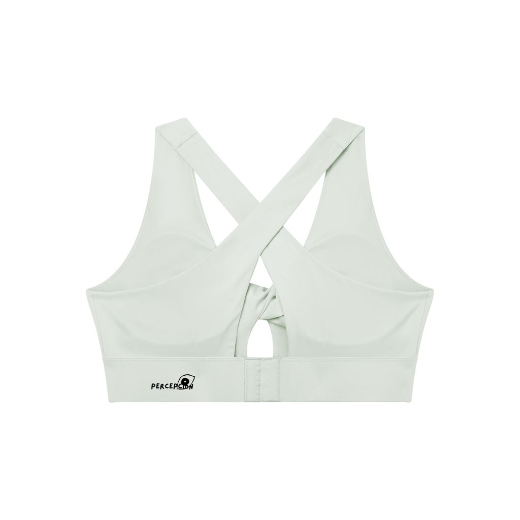 Eye Twist Front V-Neck Sports Bra