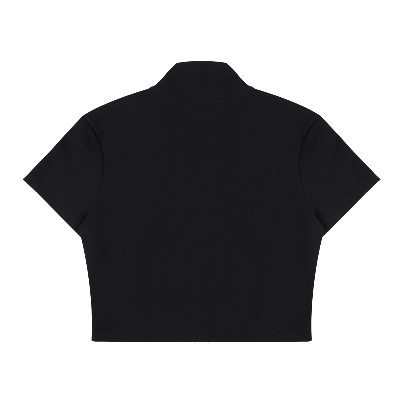 Cepcï Cropped Full Zip Short Sleeve T-Shirt
