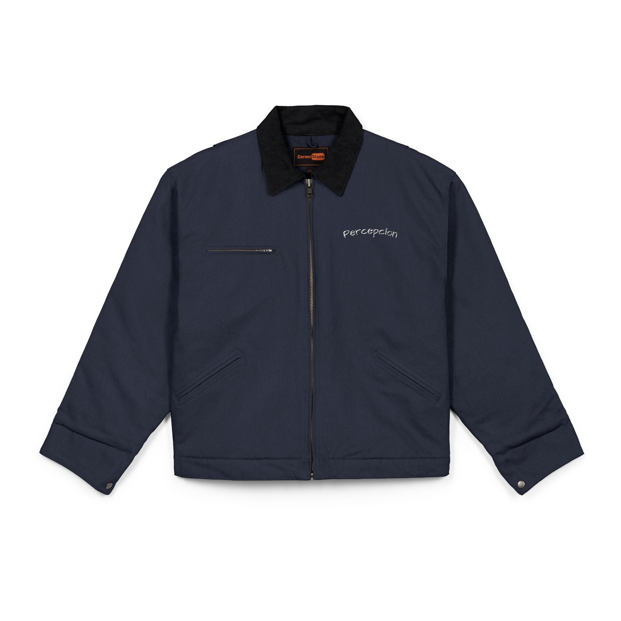 Black Duck Cloth Work Jacket – Durable Zippered Utility Jacket
