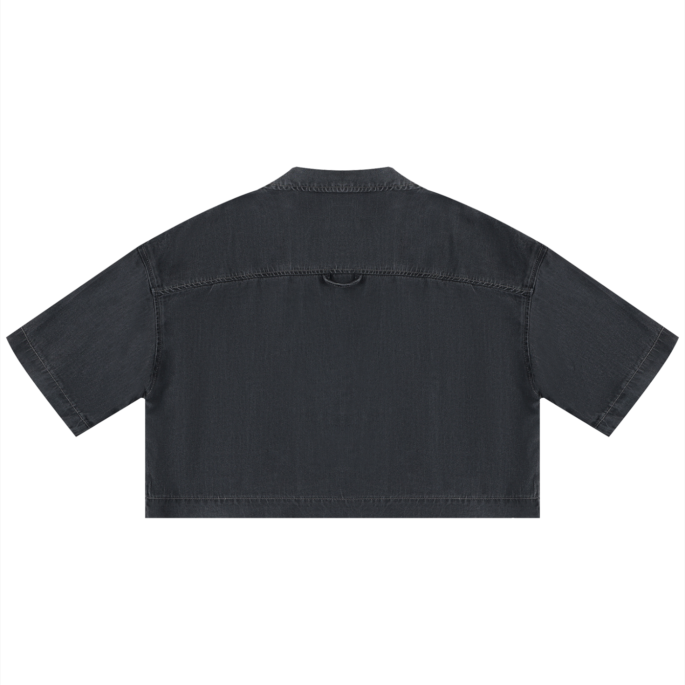 Percepcï Women's Night Wash Boxy Cropped Shirt