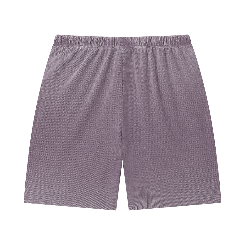 Percepcï Waffle Raw Hem Shorts