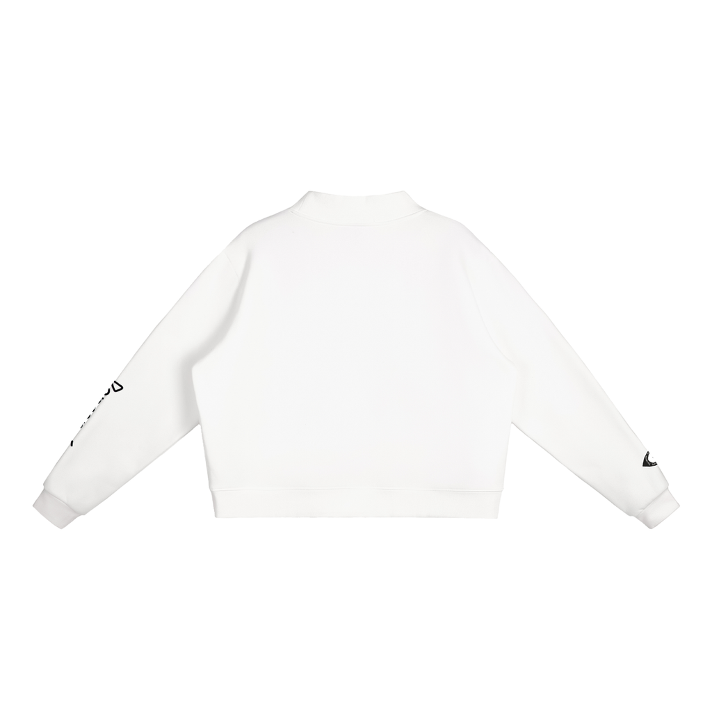 Perçë Women’s Fleece Mock-Neck Crew Sweatshirt