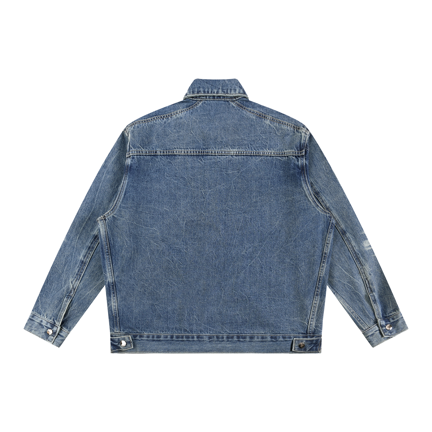 Pión Vintage Wash Zip Up Denim Jacket