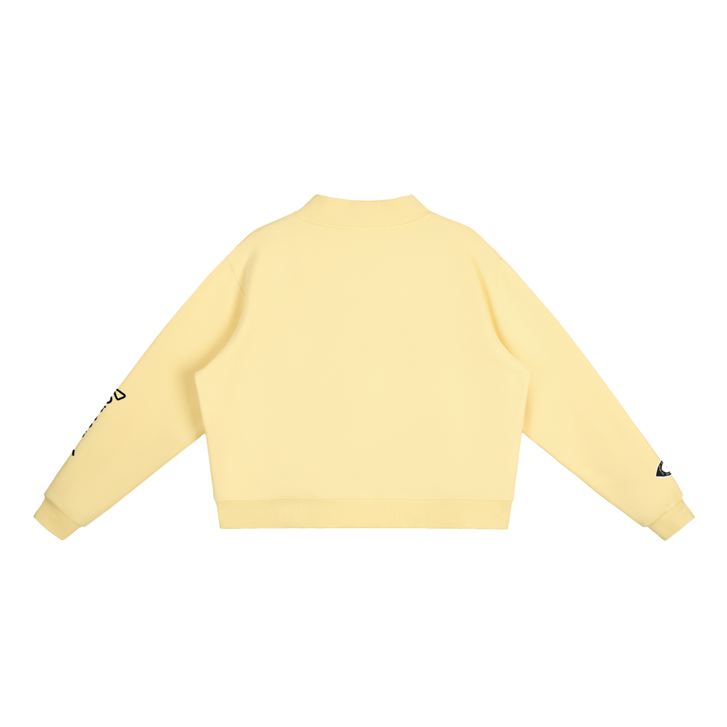 Perçë Women’s Fleece Mock-Neck Crew Sweatshirt
