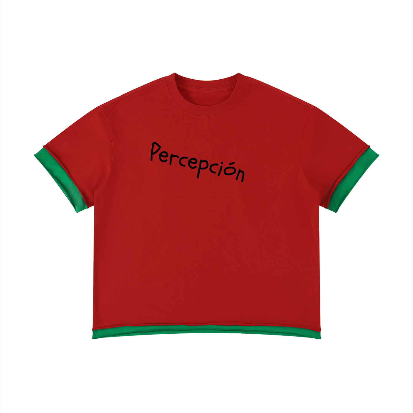Unisex Boxy Color Block T-Shirt