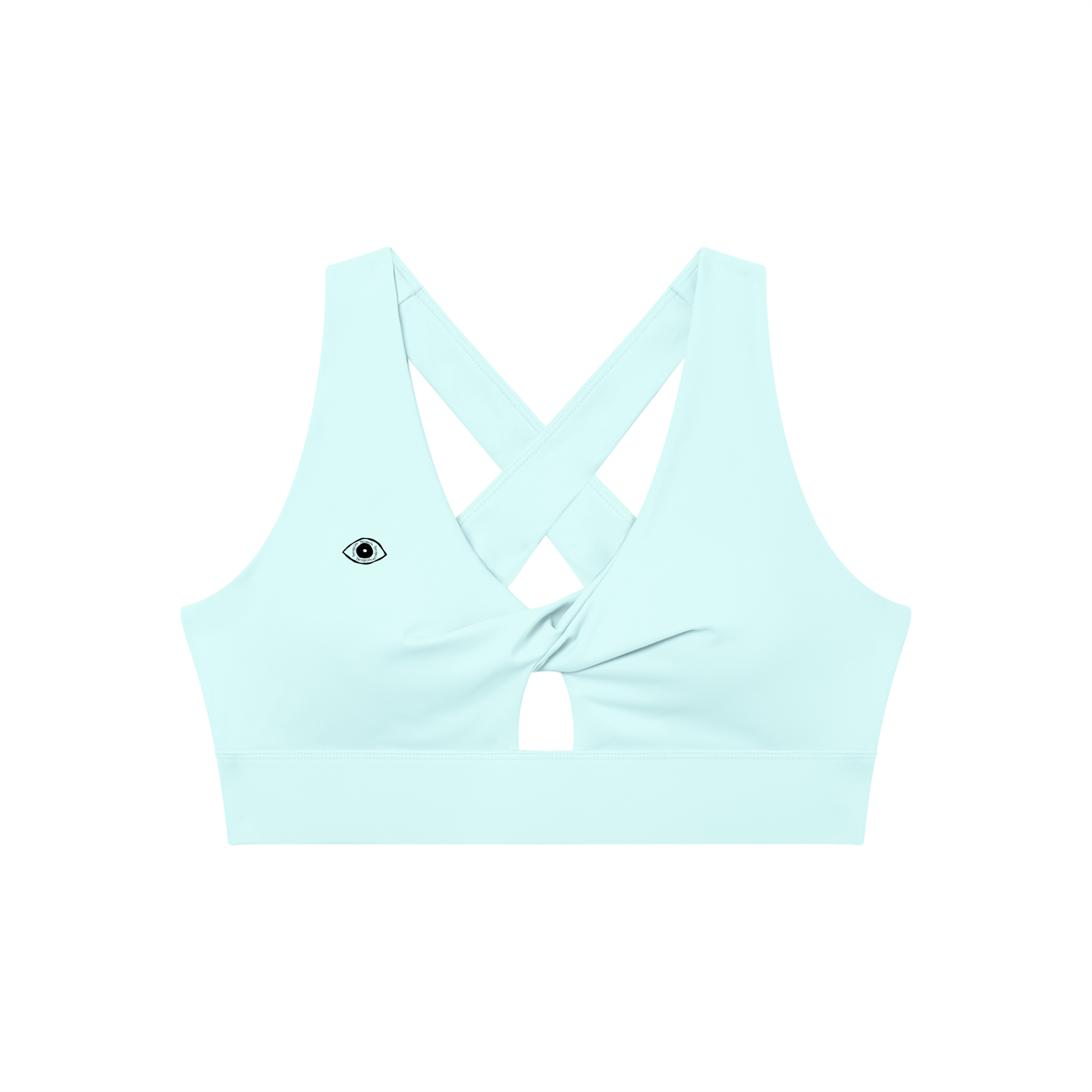 Eye Twist Front V-Neck Sports Bra