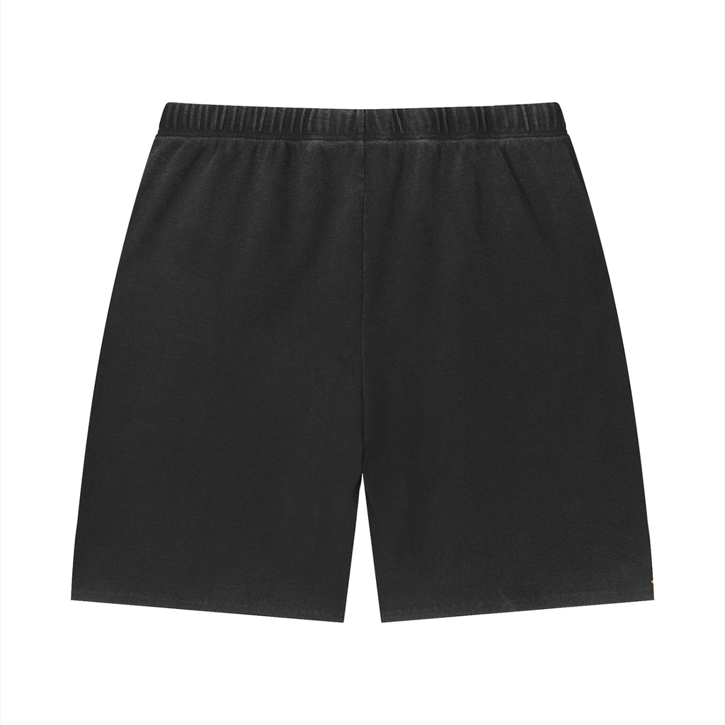 Percepcï Waffle Raw Hem Shorts