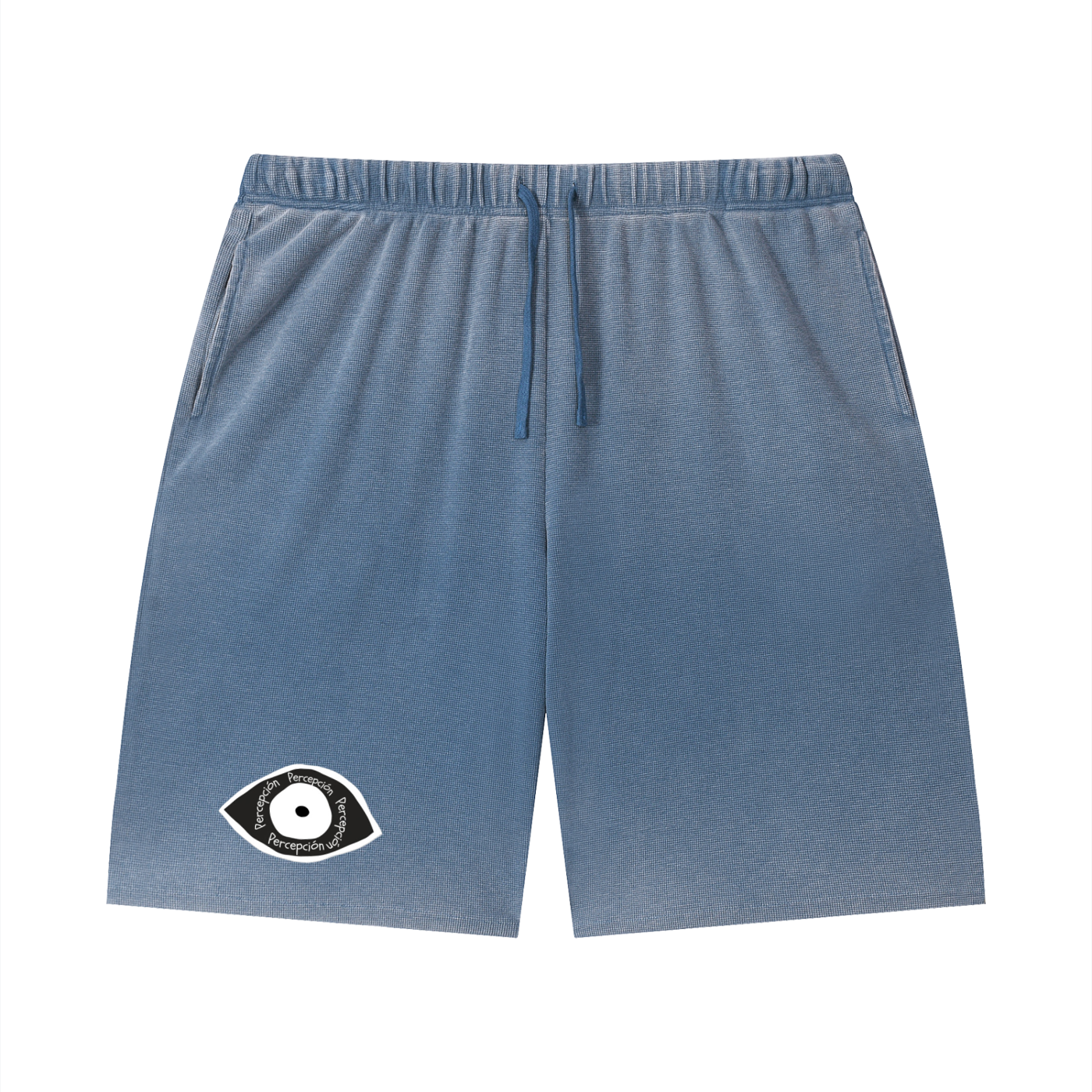Percepcï Waffle Raw Hem Shorts