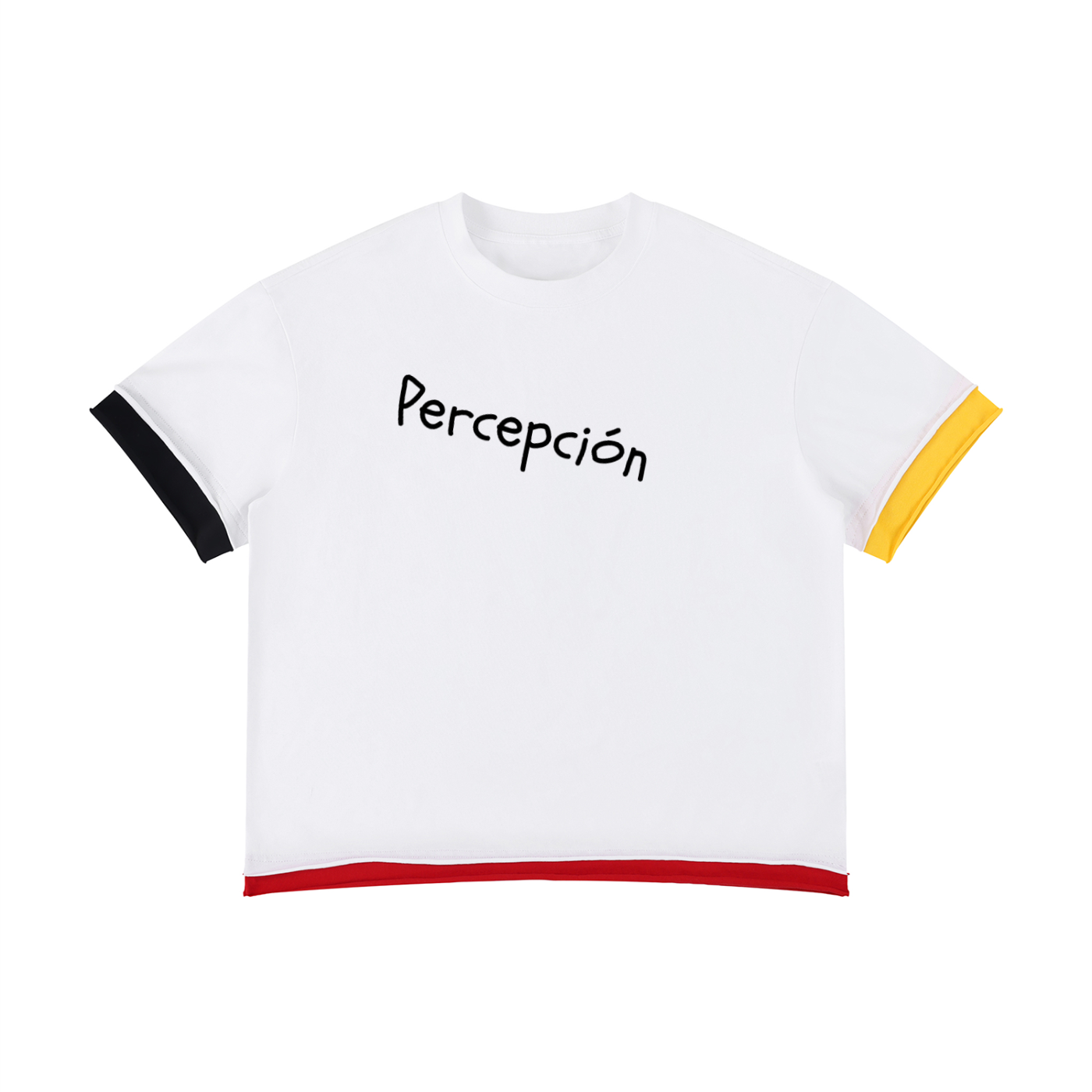 Unisex Boxy Color Block T-Shirt