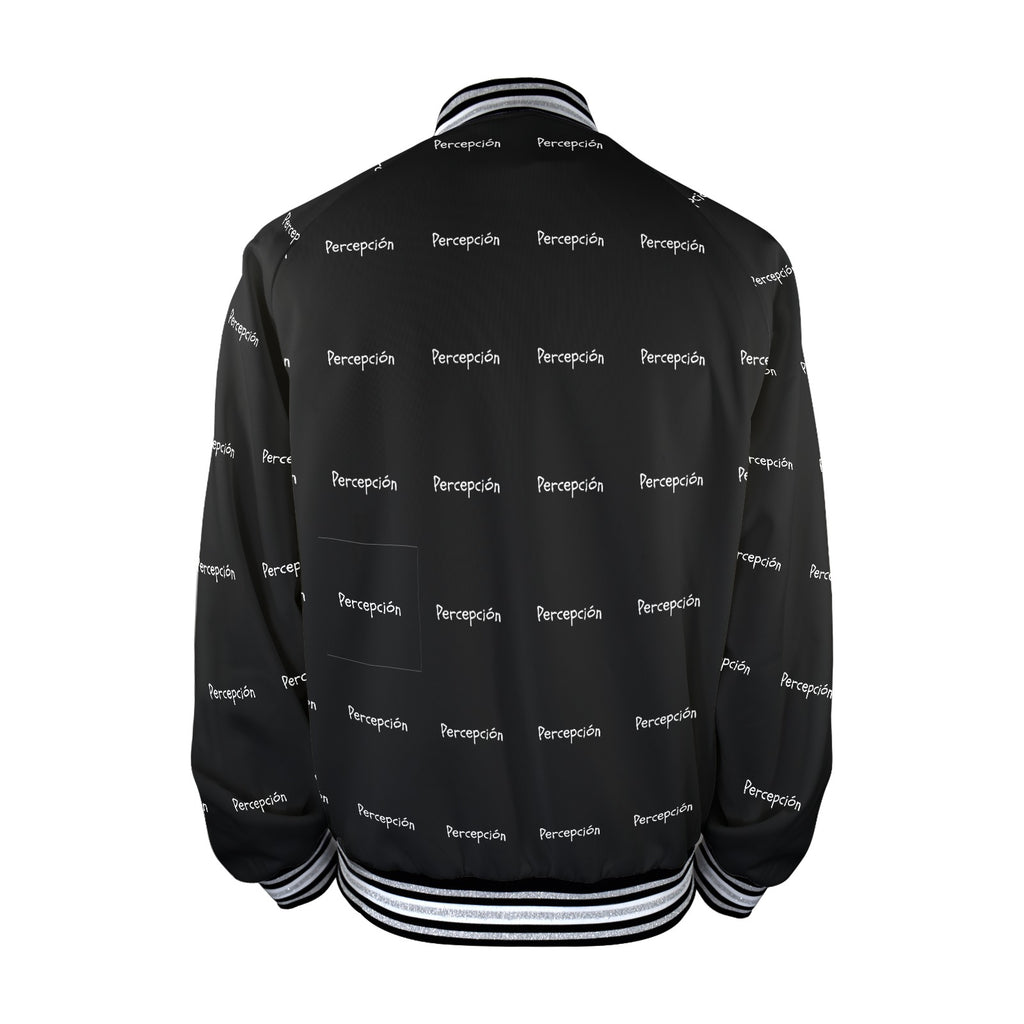 Pion Men's Striped Trim Bomber Jacket