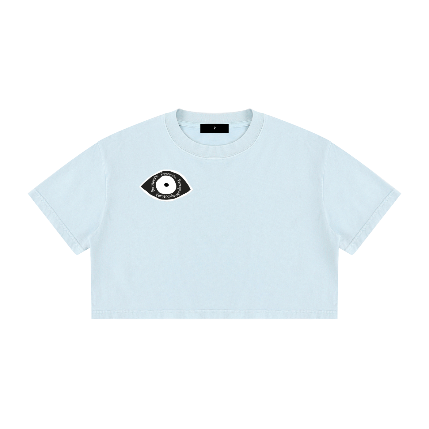 Percepcǐ Earth Wash Cotton Crop T-Shirt