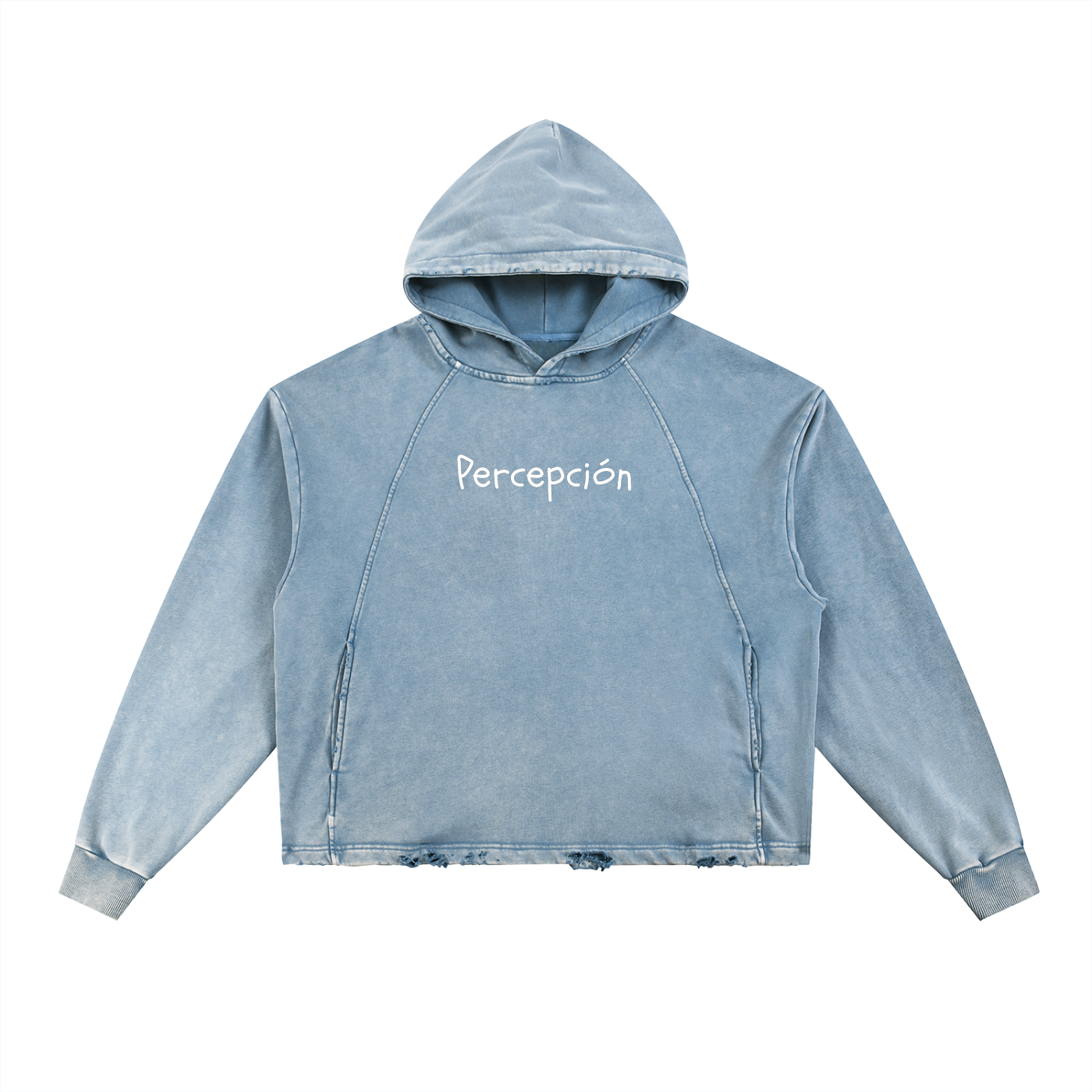 Heavyweight Lurker Washed Frayed-Hem Hoodie
