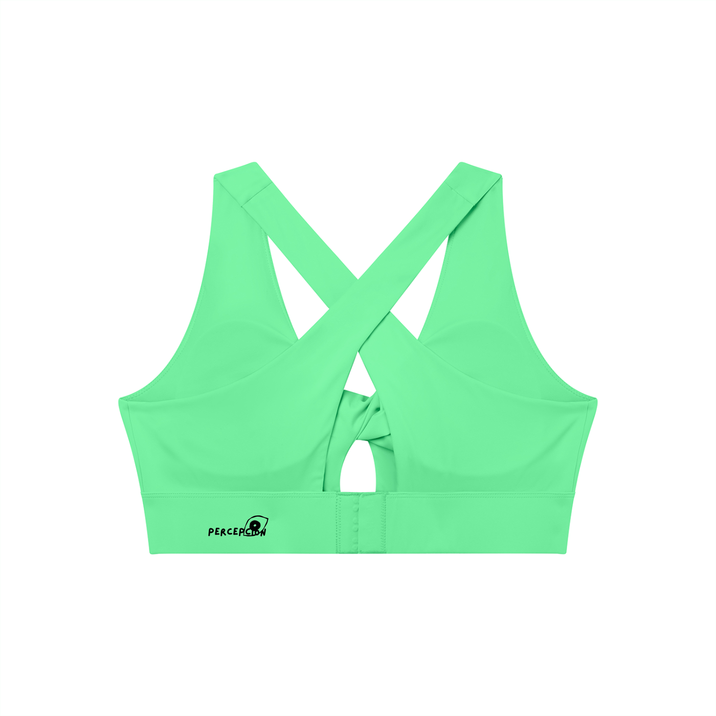 Eye Twist Front V-Neck Sports Bra