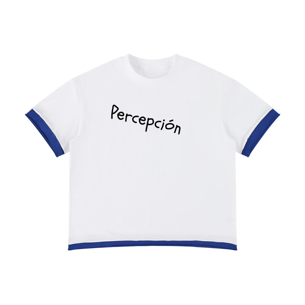 Unisex Boxy Color Block T-Shirt