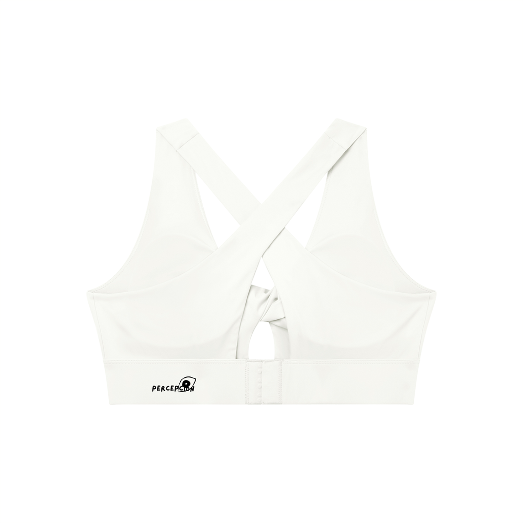 Eye Twist Front V-Neck Sports Bra