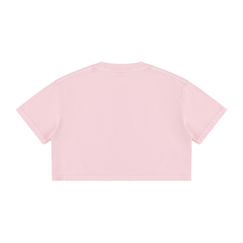 Percepcǐ Earth Wash Cotton Crop T-Shirt