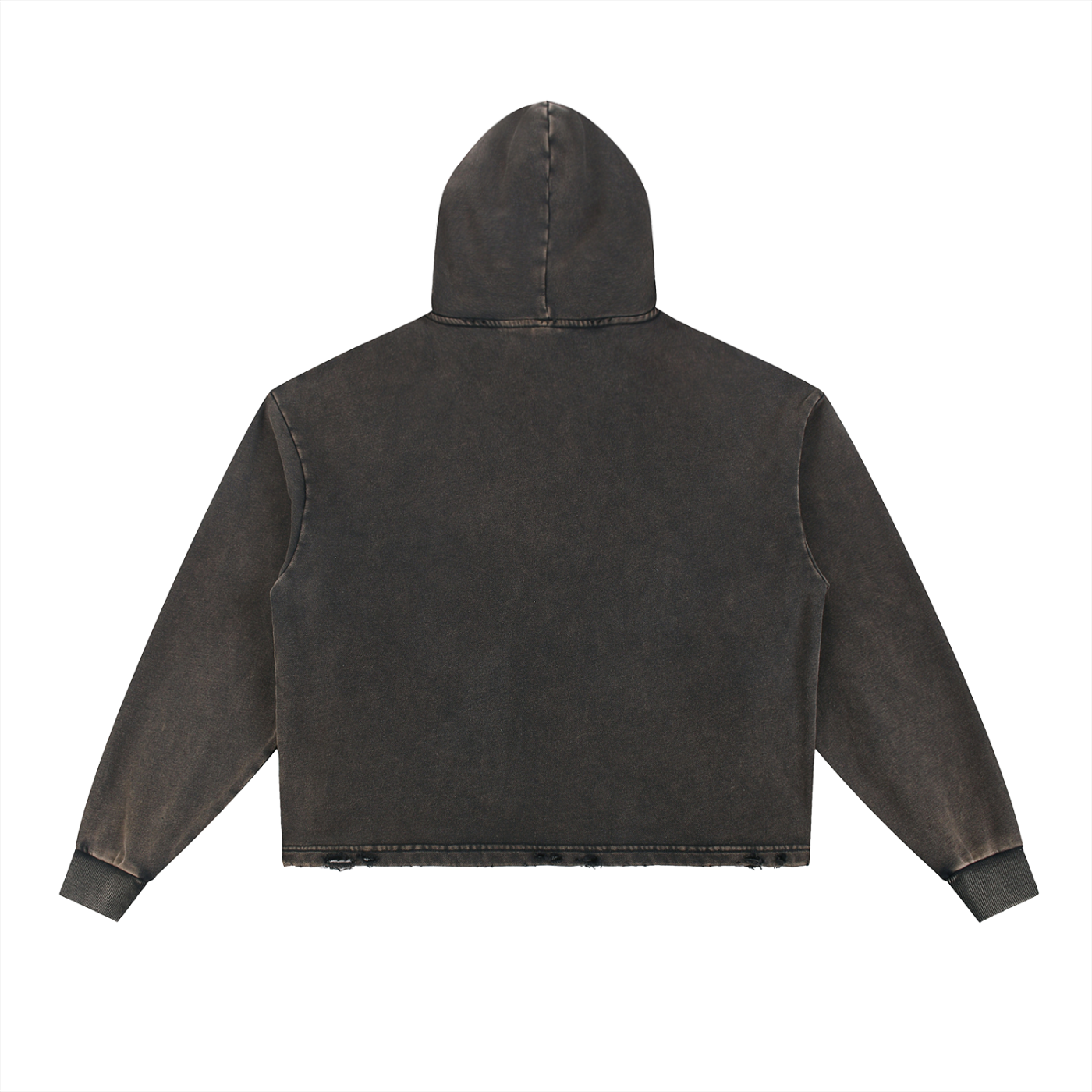 Heavyweight Lurker Washed Frayed-Hem Hoodie