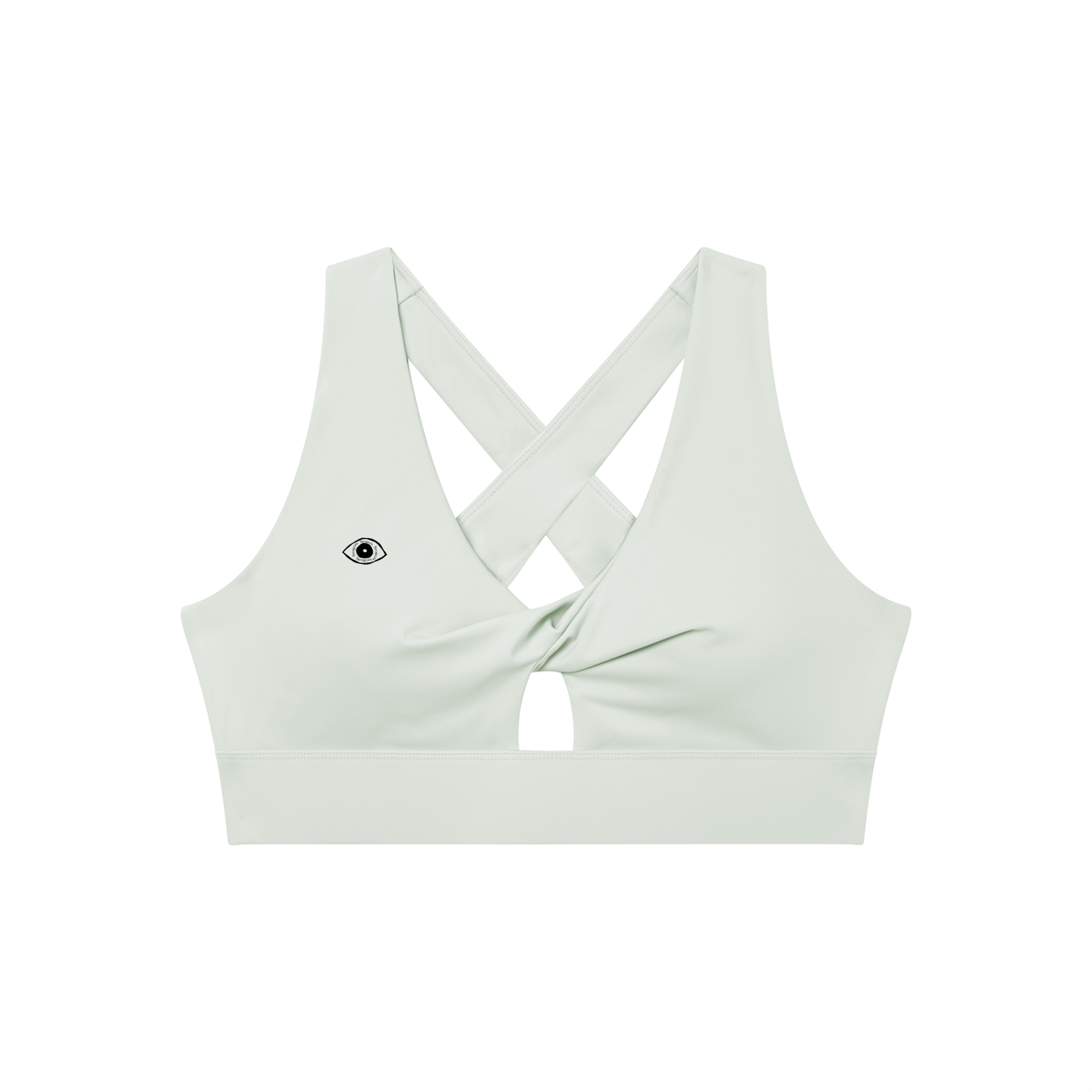 Eye Twist Front V-Neck Sports Bra