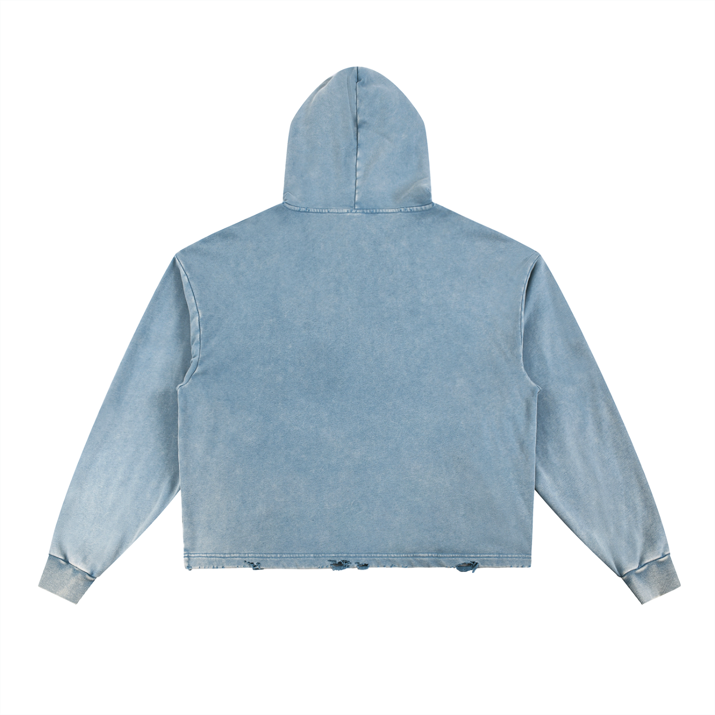 Heavyweight Lurker Washed Frayed-Hem Hoodie