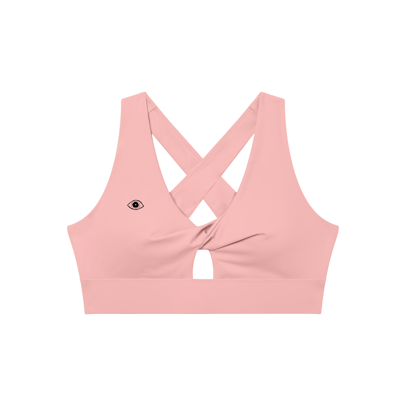 Eye Twist Front V-Neck Sports Bra