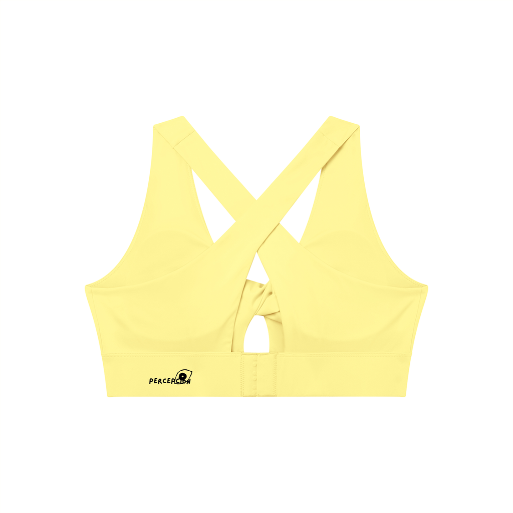 Eye Twist Front V-Neck Sports Bra