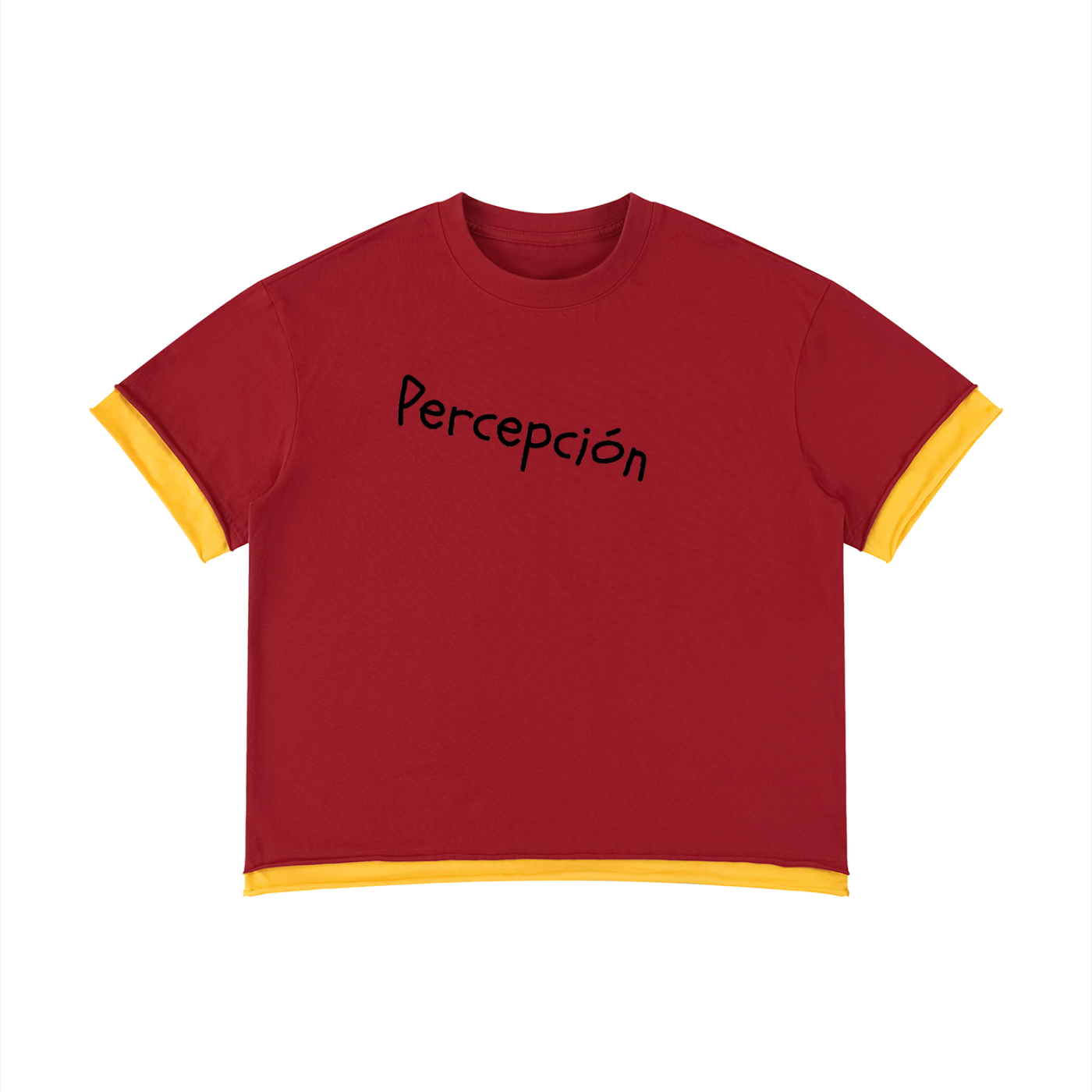 Unisex Boxy Color Block T-Shirt