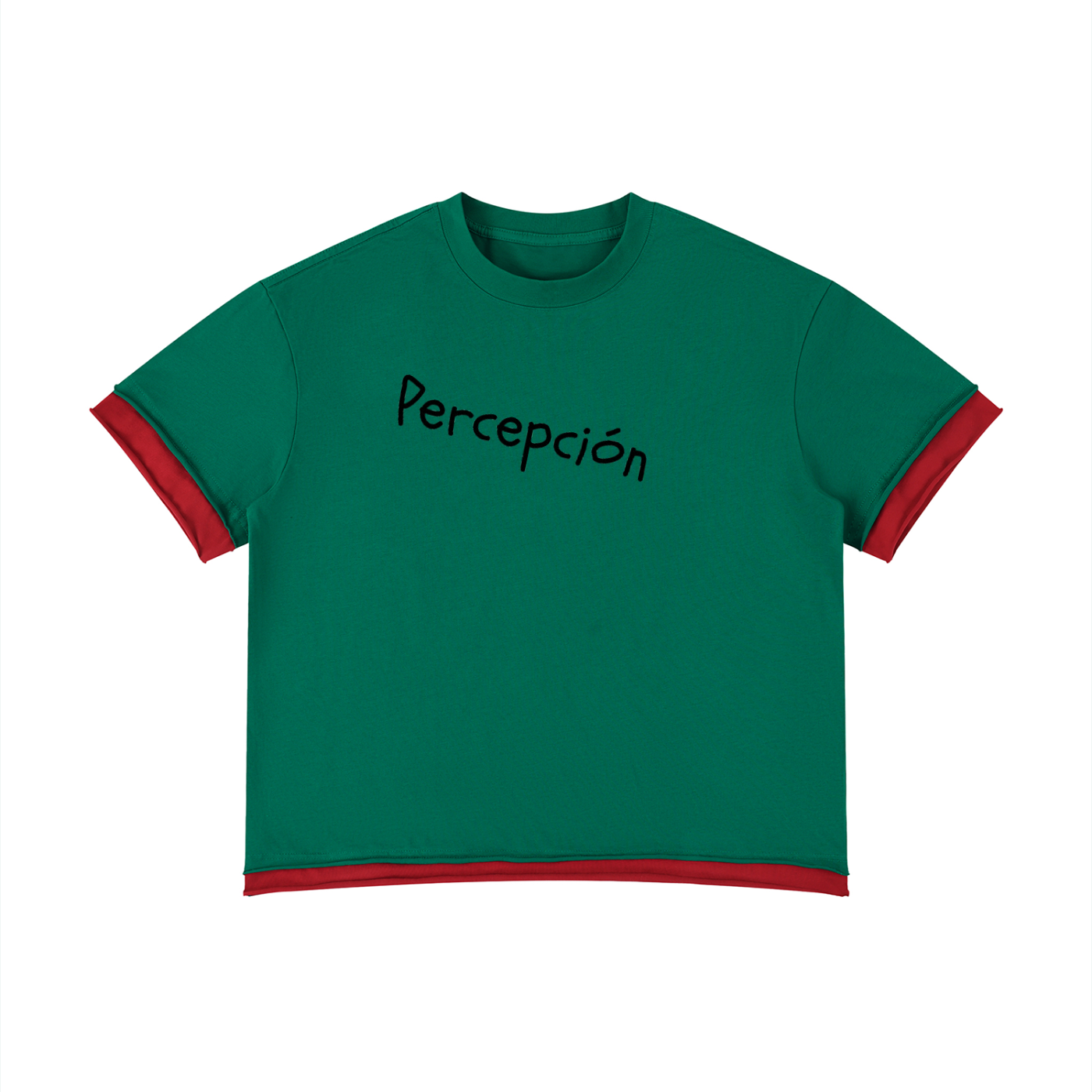 Unisex Boxy Color Block T-Shirt