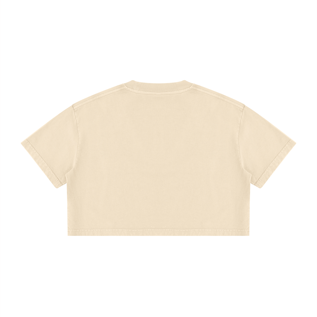 Percepcǐ Earth Wash Cotton Crop T-Shirt
