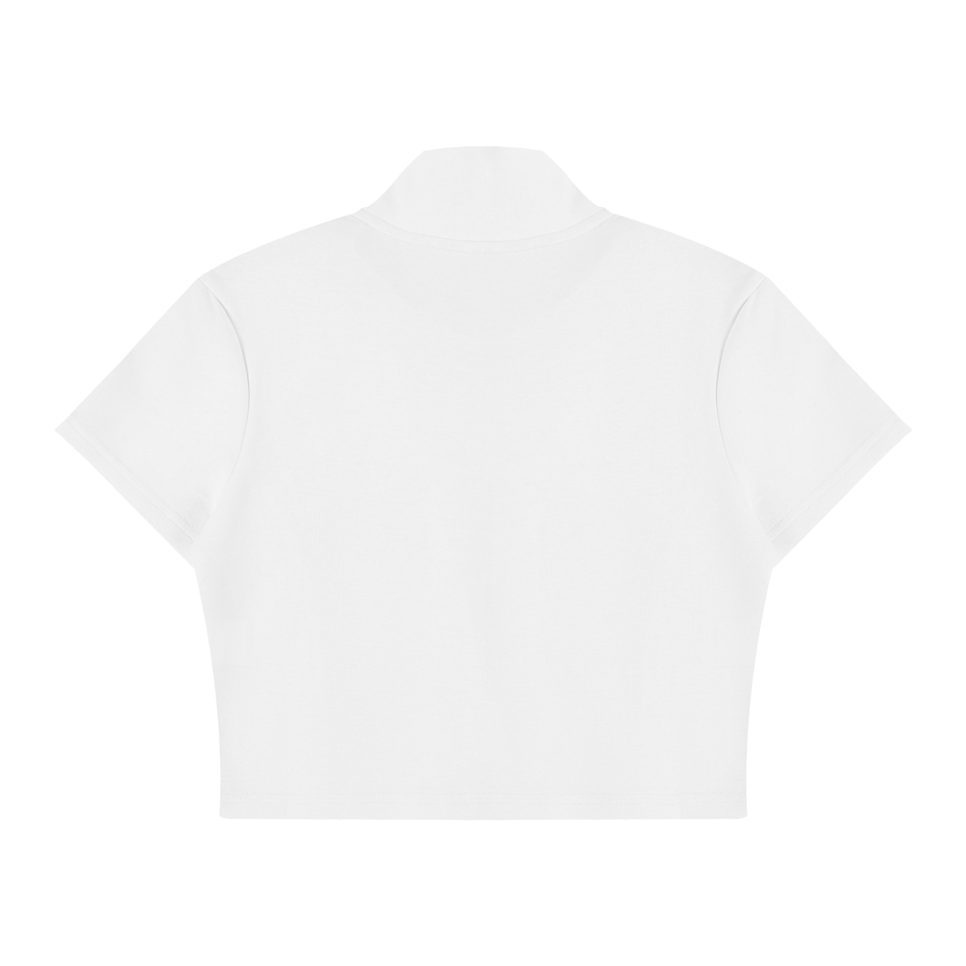Cepcï Cropped Full Zip Short Sleeve T-Shirt