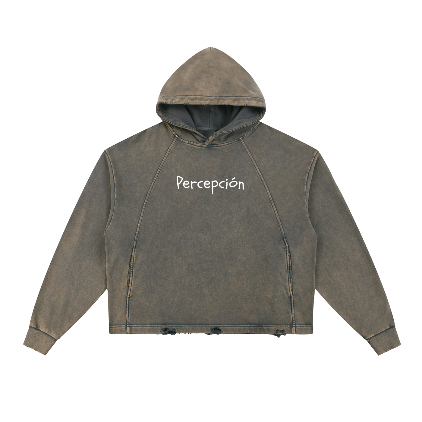 Heavyweight Lurker Washed Frayed-Hem Hoodie