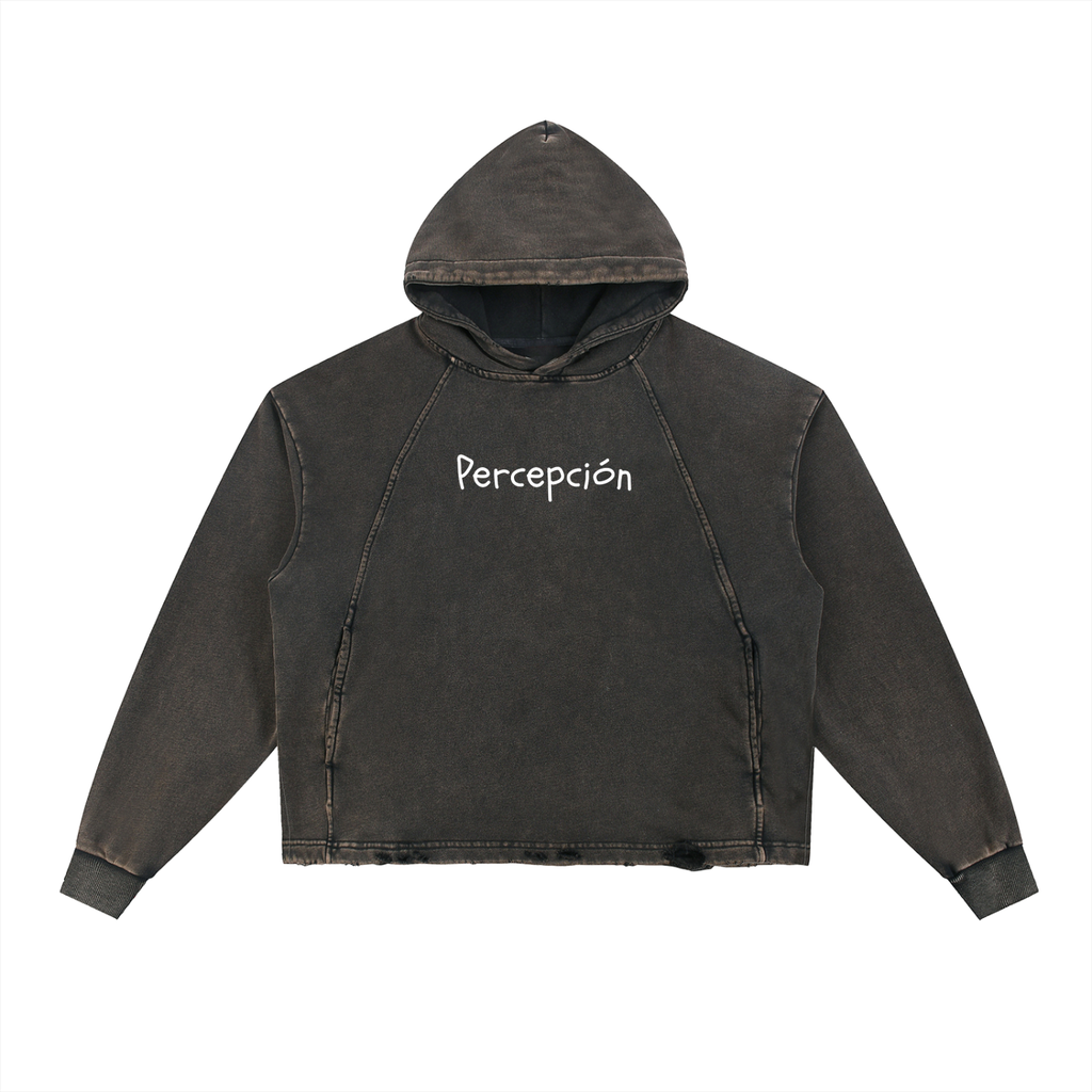 Heavyweight Lurker Washed Frayed-Hem Hoodie