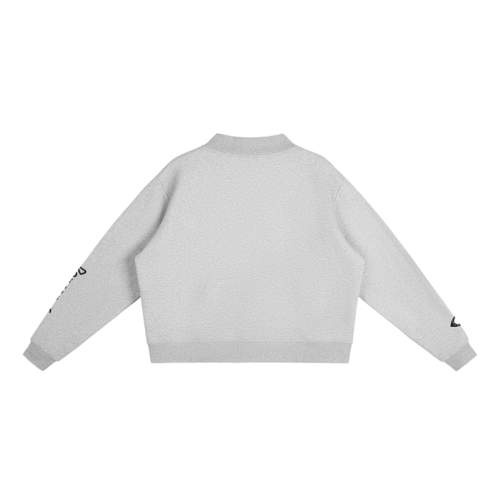 Perçë Women’s Fleece Mock-Neck Crew Sweatshirt